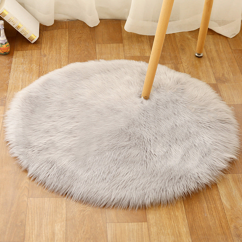 Comfort Girls Room Foot Rug Multicolor Plain Carpet Shag Pet Friendly Machine Washable Non-Slip Rug Light Blue Clearhalo 'Area Rug' 'Casual' 'Rugs' Rug' 2070567