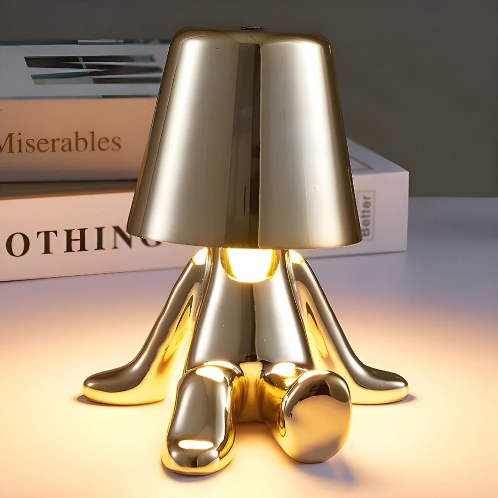 LuxeAura – Stylish Sculptural Table Lamp for Any Space