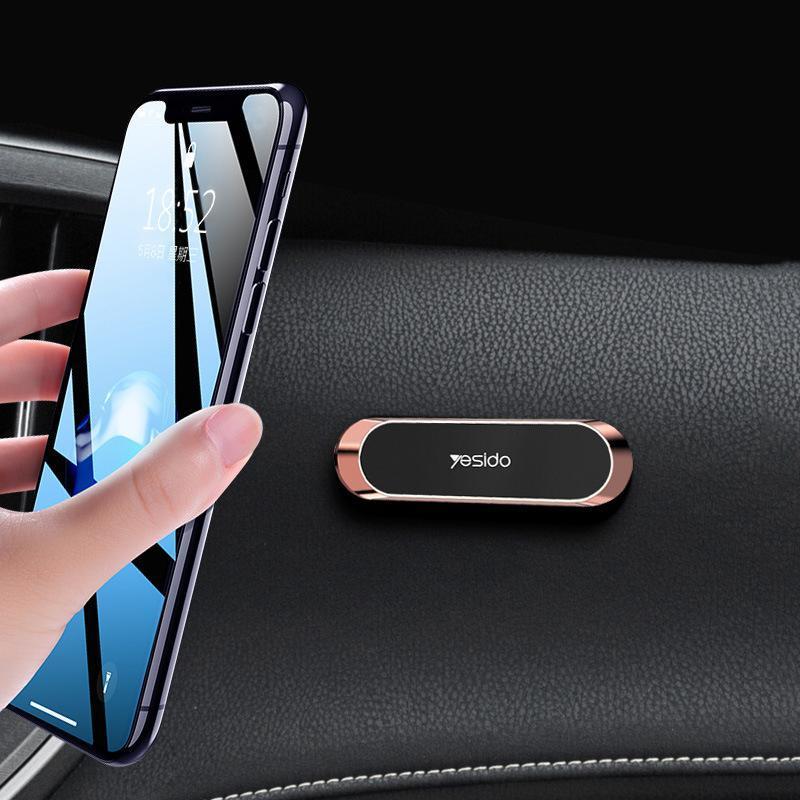 Magnetic Phone Holder | Multi-Magnet Array & Nano-Adhesive Base | 360° Rotation | Protective Silicone Surface