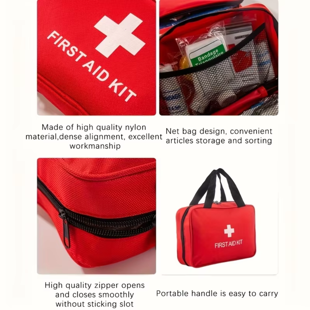 First Aid Kit with 210 Items and Emergency Bag for Home, Travel, Outdoor