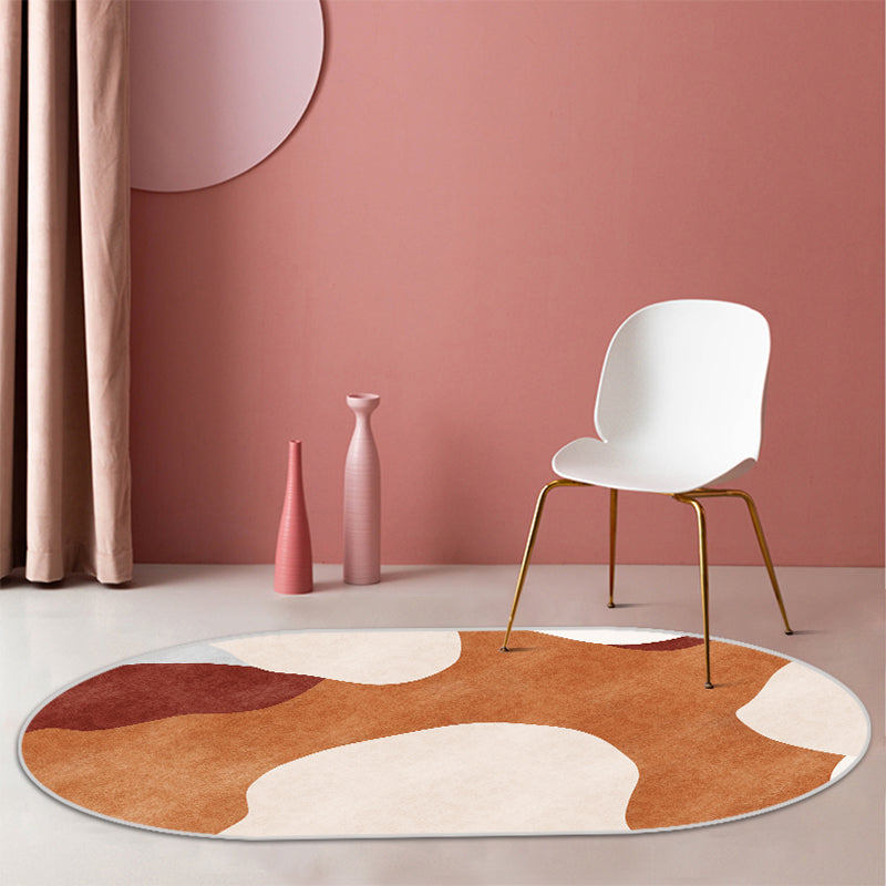 Trendy Multi-Color Nordic Rug Polyester Abstract Geometry Carpet Pet Friendly Non-Slip Backing Washable Rug for Bedroom Grey Clearhalo 'Area Rug' 'Rug' 2106907