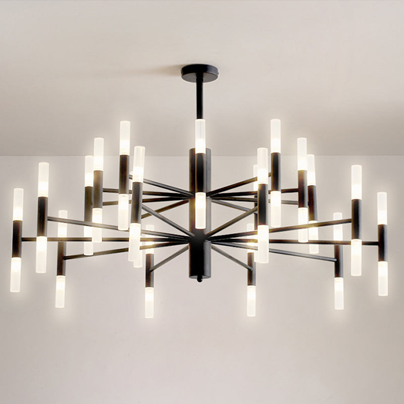 Taavita Shaped Living Room Ceiling Lighting LED Metallic Postmodern Chandelier Light Fixture