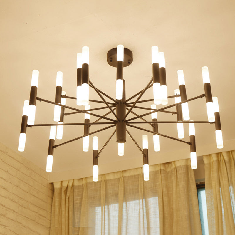 Taavita Shaped Living Room Ceiling Lighting LED Metallic Postmodern Chandelier Light Fixture