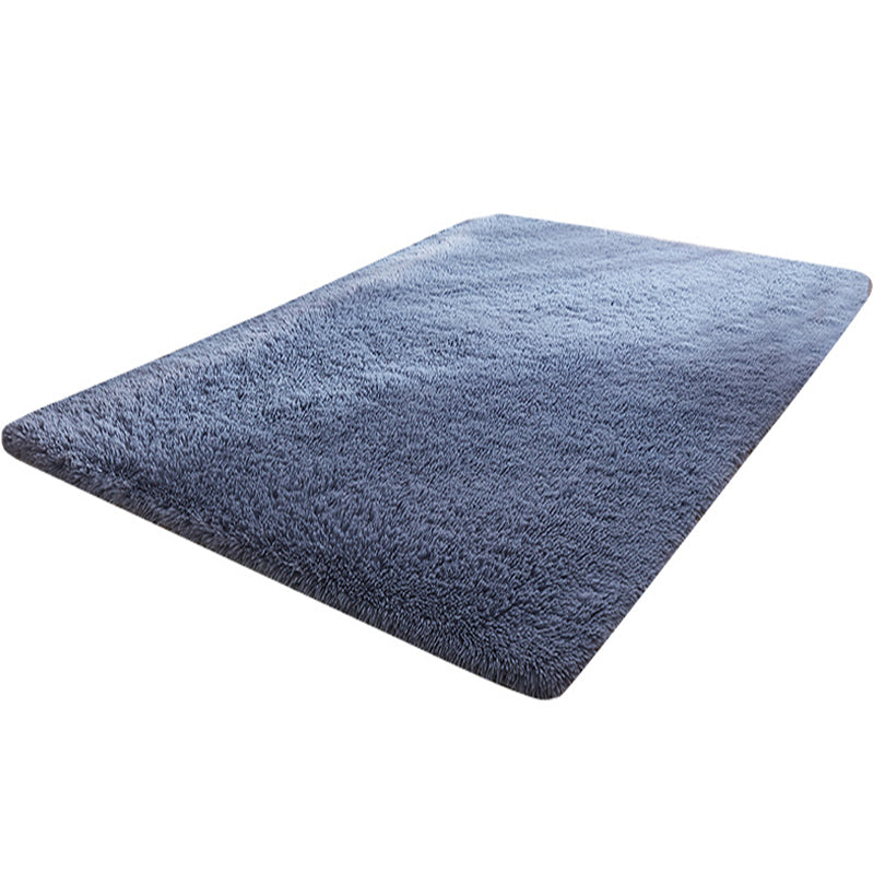 Taavita Multi-Color Home Area Rug Nordic Plain Rug Plush Machine Washable Stain Resistant Anti-Slip Backing Carpet with Braided Trim