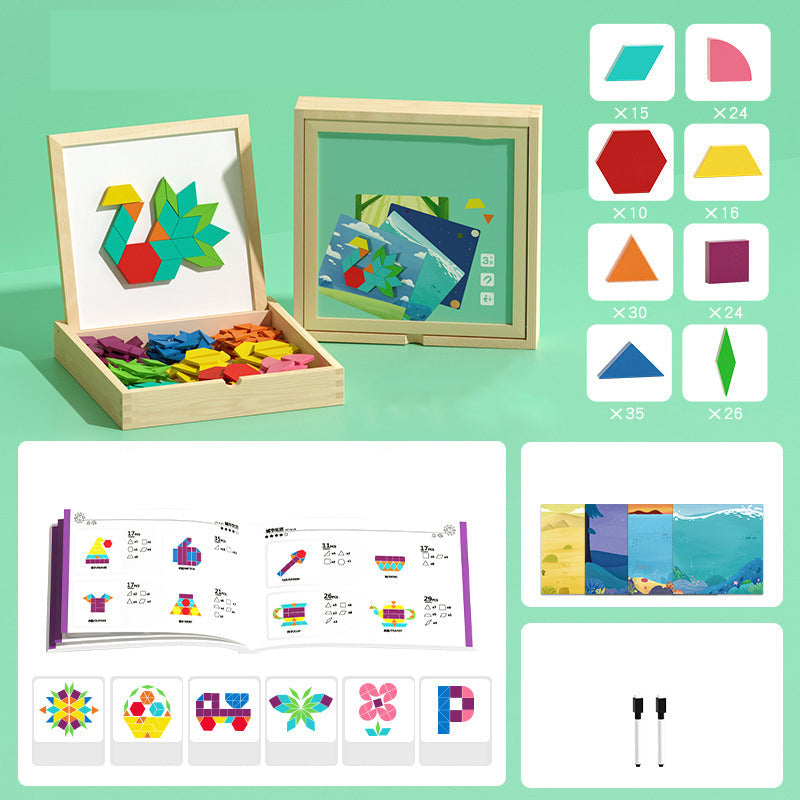 Magnetic Eco-Friendly Building Blocks with Design Cards