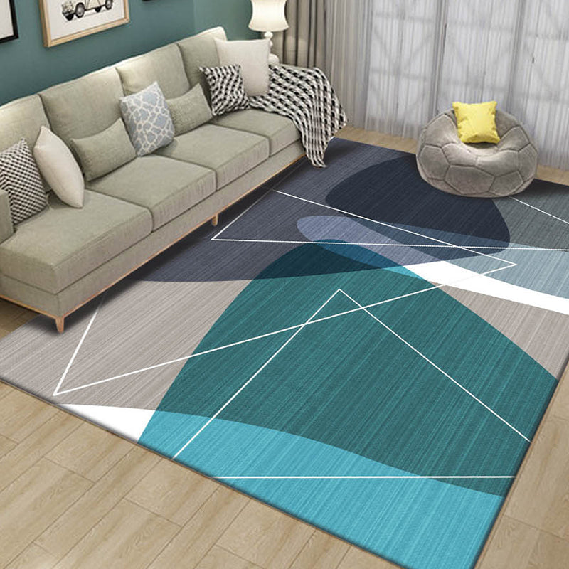 Pretty Nordic Style Rug Multicolor Geometric Color Block Rug Machine Washable Stain Resistant Anti-Slip Rug for Great Room Yellow Clearhalo 'Area Rug' 'Modern' 'Rugs' Rug' 2184800