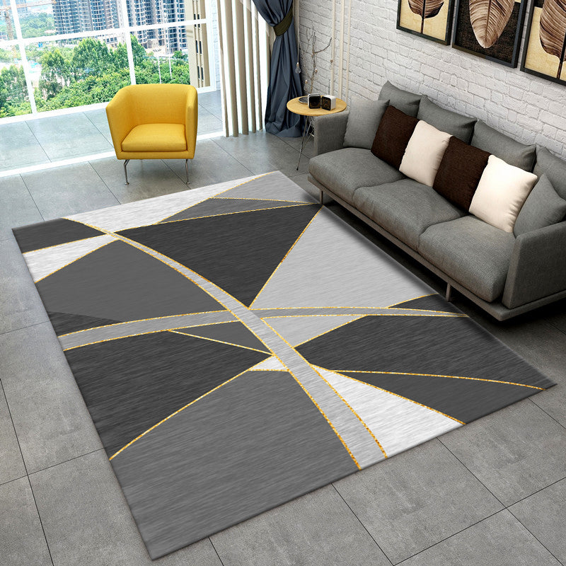 Pretty Nordic Style Rug Multicolor Geometric Color Block Rug Machine Washable Stain Resistant Anti-Slip Rug for Great Room Clearhalo 'Area Rug' 'Modern' 'Rugs' Rug' 2184788