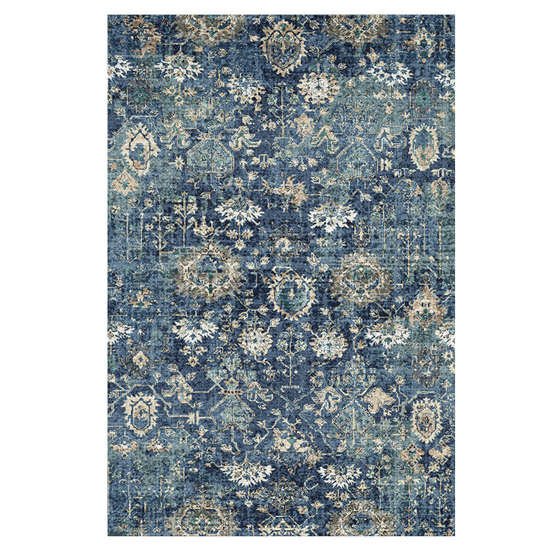 Moroccan Style Taavita Carpet Multicolored Polyester Carpet Non-Slip Pet-Friendly Machine Washable for Living Room