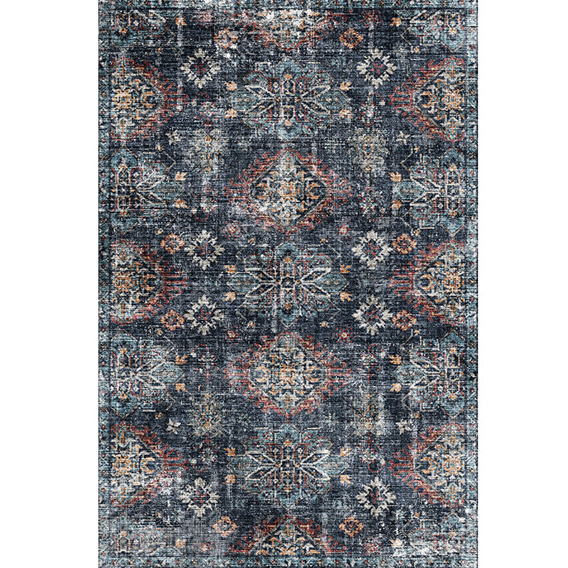 Moroccan Style Print Rug Multicolor Polyester Carpet Anti-Slip Pet Friendly Machine Washable Rug for Family Room Clearhalo 'Area Rug' 'Moroccan' 'Rugs' Rug' 2185517