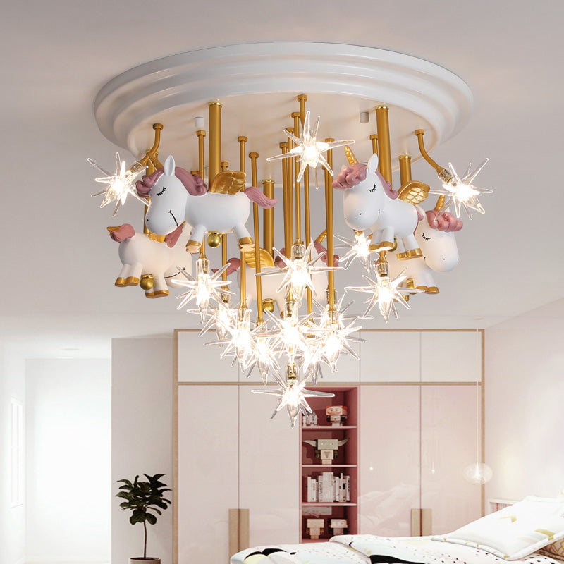 Taavita Kids Semi Flush Mount Ceiling Lighting - Resin LED Fixture