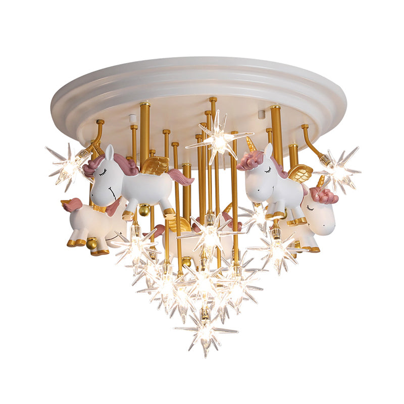Taavita Kids Semi Flush Mount Ceiling Lighting - Resin LED Fixture