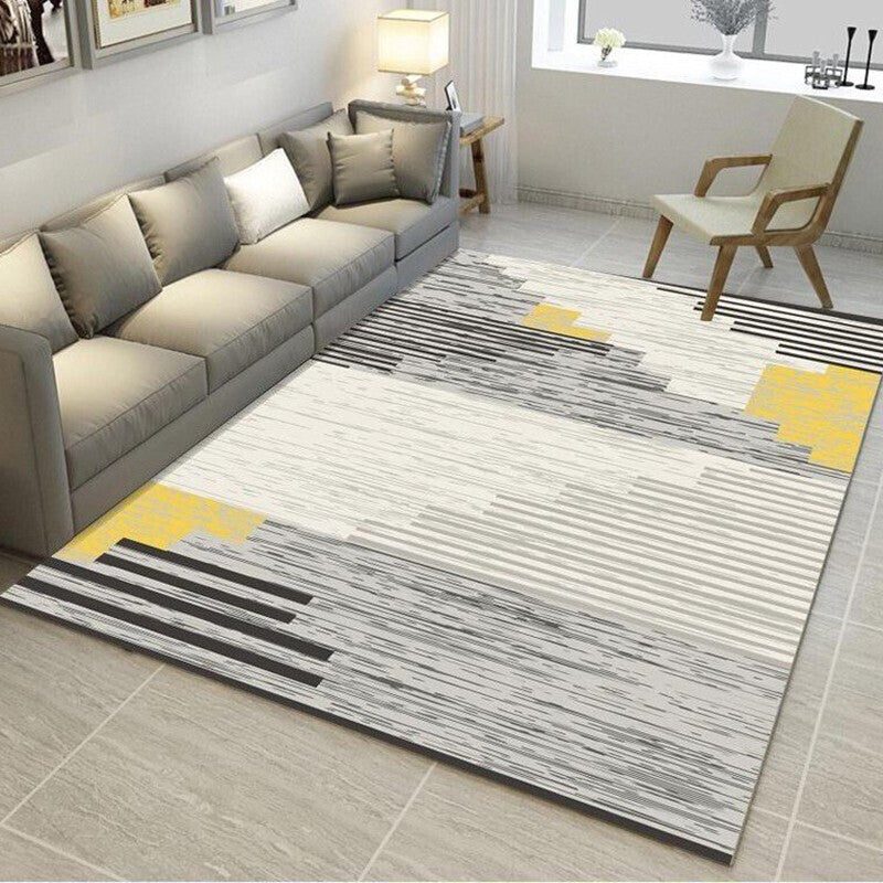Multi-Color Nordic Synthetic Indoor Rug