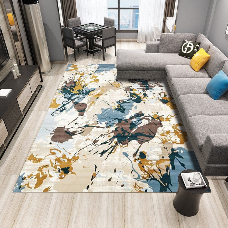 Multi-Color Nordic Synthetic Indoor Rug