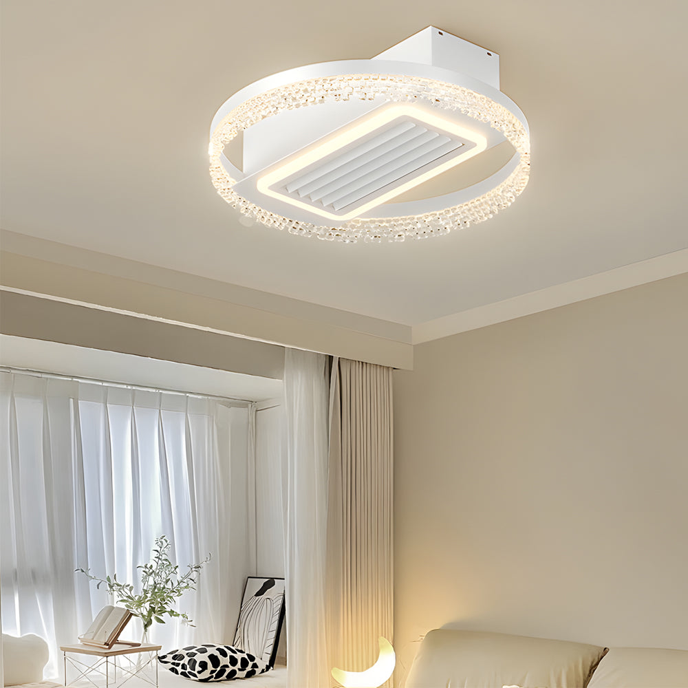 19.7 In. Nordic Taavita Ceiling Fan with 6 Speeds, LED Light, Remote Control