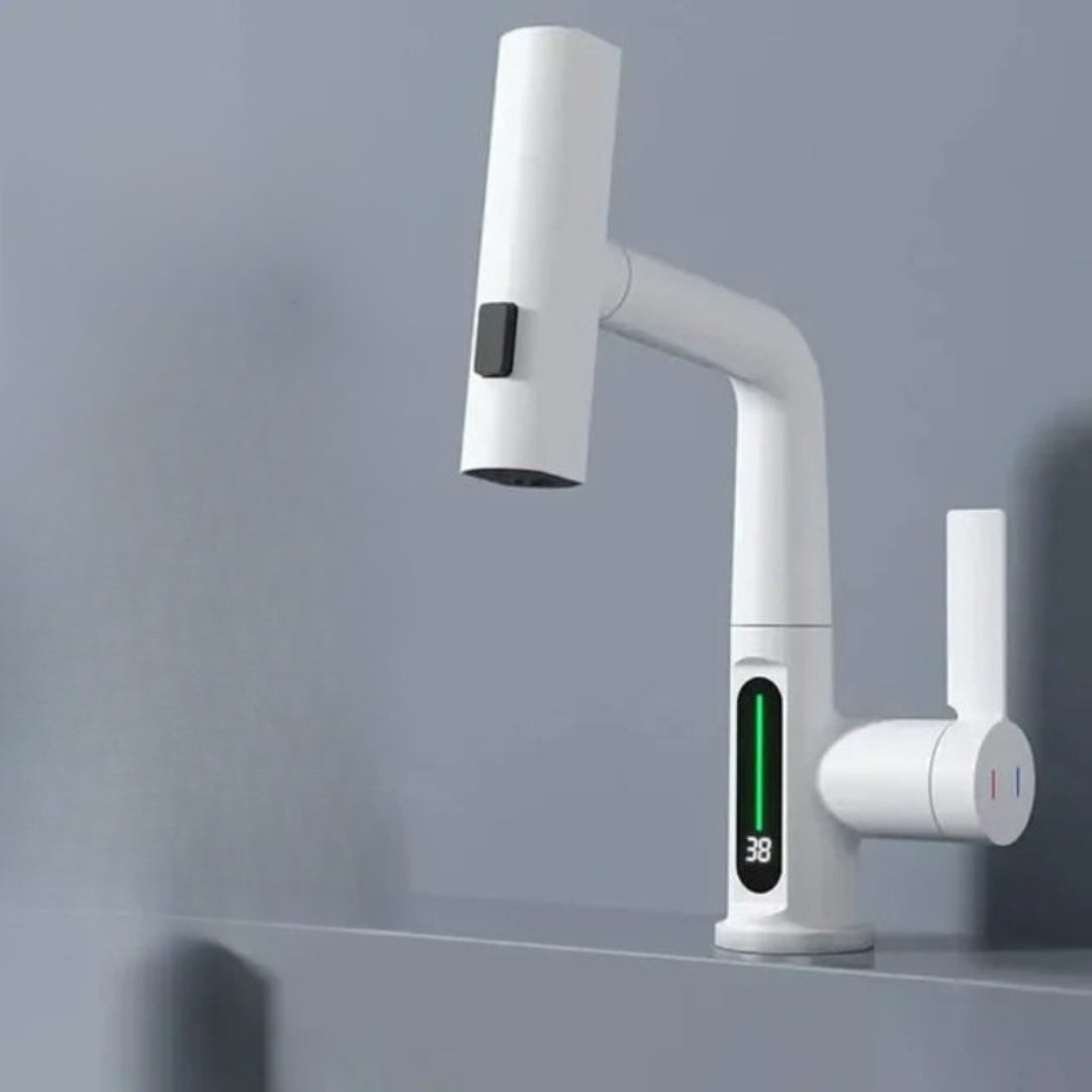 Smart Kitchen Faucet with Digital Temperature Readout