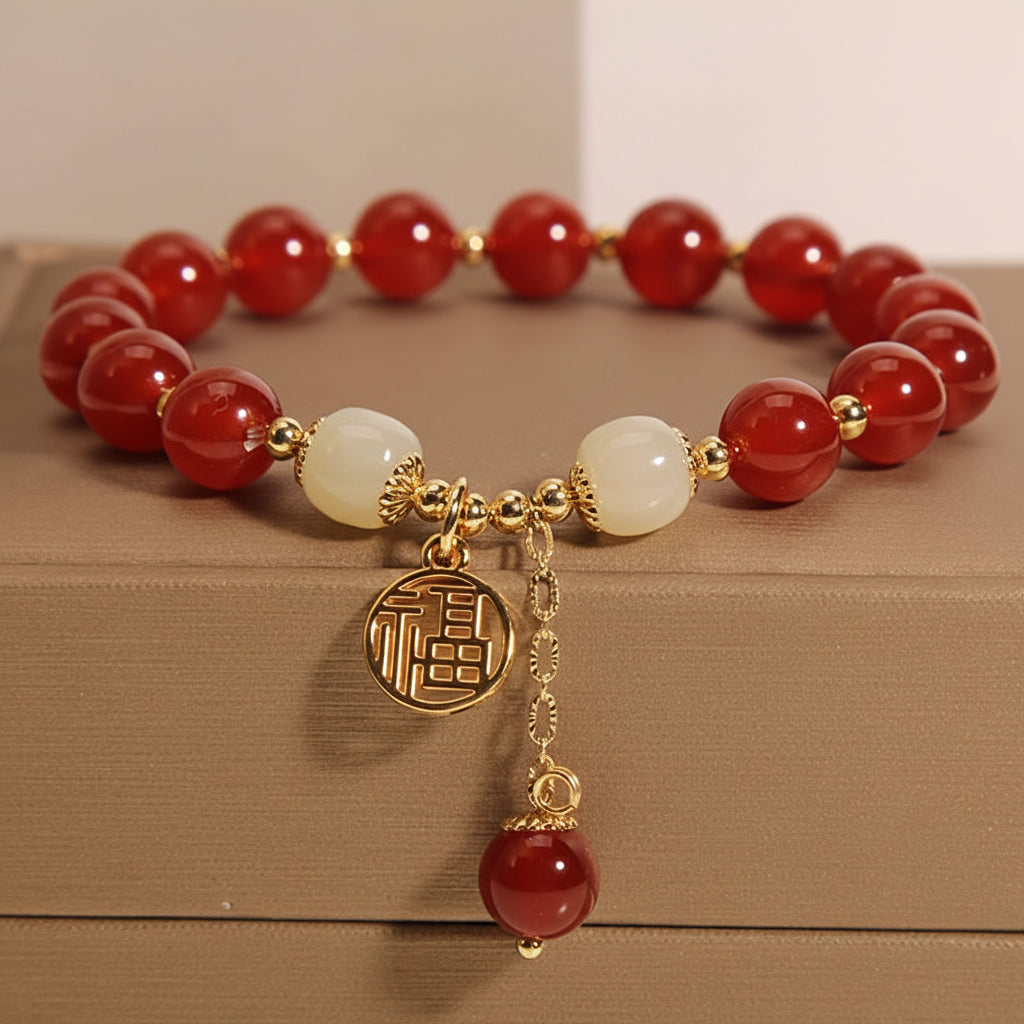 Elegant Ruby Gemstone Stretch Bracelet for Every Occasion