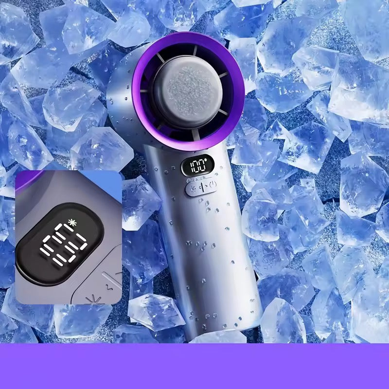 Rechargeable Handheld Fan – Portable with 3 Speed Options & 10-Hour Runtime