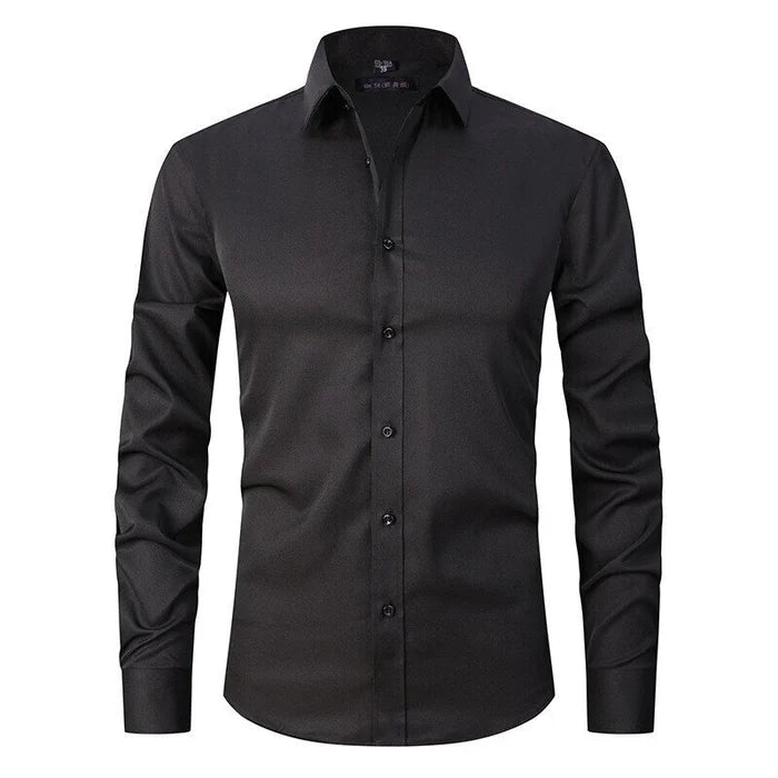 Men’s Stretch Button-Down Dress Shirt | Wrinkle Resistant & Breathable Fabric | Slim Fit Design | Comfortable Fit