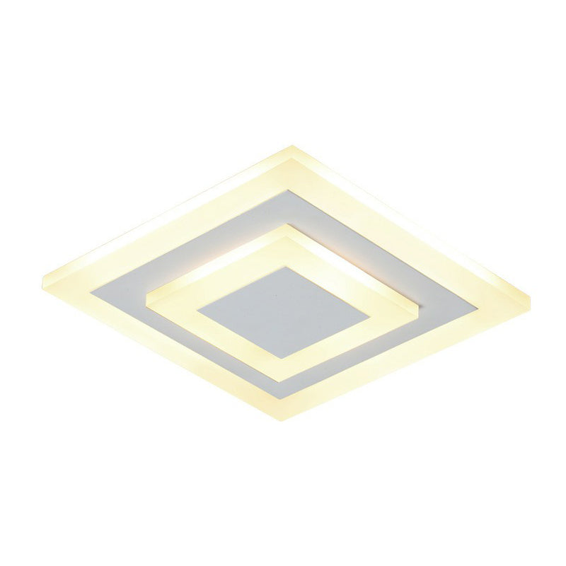 Contemporary Geometric Corridor Flush Ceiling Light Taavita LED Flush Mount Lighting Fixture