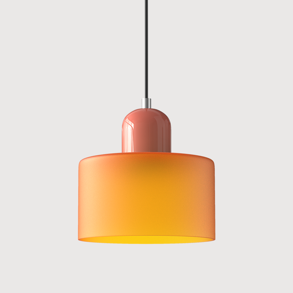 Pendant Light | Bauhaus-Inspired Glass Shade | Adjustable Hanging Length | Easy Assembly