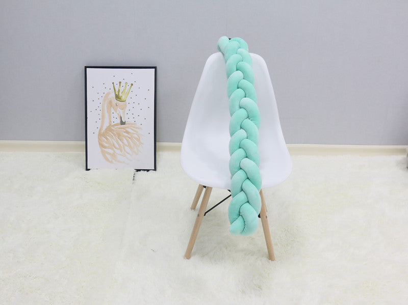 Handcrafted Nursery Rail Protector | Soft Airy Pillow Guard