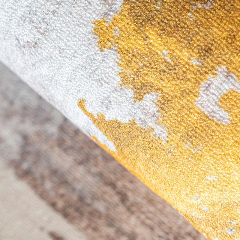 Taavita Multi-Color Rust Print Rug Synthetics Carpet Anti-Slip Machine Washable Stain Resistant Rug for Home