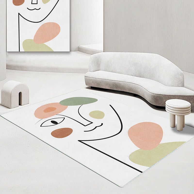 Nordic Interior Area Rug Multicolor Colorblock Abstract Print Rug Polyester Stain Resistant Anti-Slip Backing Machine Washable Rug Clearhalo 'Area Rug' 'Rug' 2266570