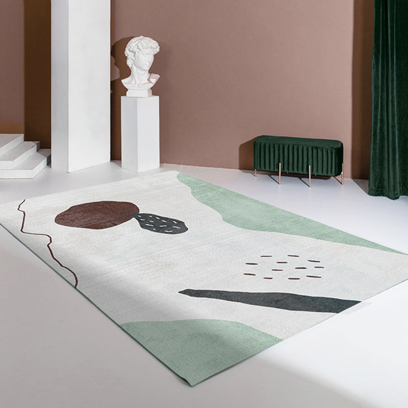 Nordic Interior Area Rug Multicolor Colorblock Abstract Print Rug Polyester Stain Resistant Anti-Slip Backing Machine Washable Rug Nude Pink Clearhalo 'Area Rug' 'Rug' 2266564