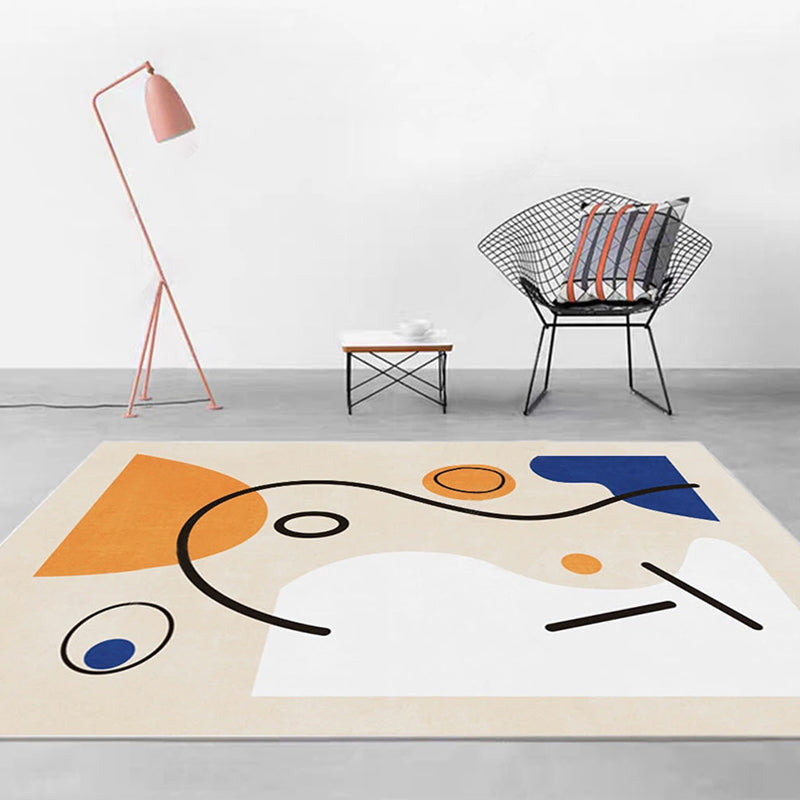 Nordic Interior Area Rug Multicolor Colorblock Abstract Print Rug Polyester Stain Resistant Anti-Slip Backing Machine Washable Rug Green Clearhalo 'Area Rug' 'Rug' 2266574
