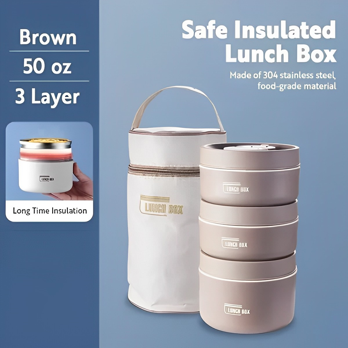 HeatKeeper Portable Meal Container for On-the-Go Dining