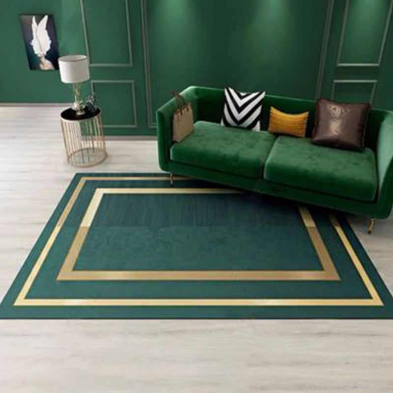 Nordic Geo Printed Rug Multi-Color Synthetics Area Rug Easy Care Machine Washable Indoor Rug for Parlor Green Clearhalo 'Area Rug' 'Rug' 2296150