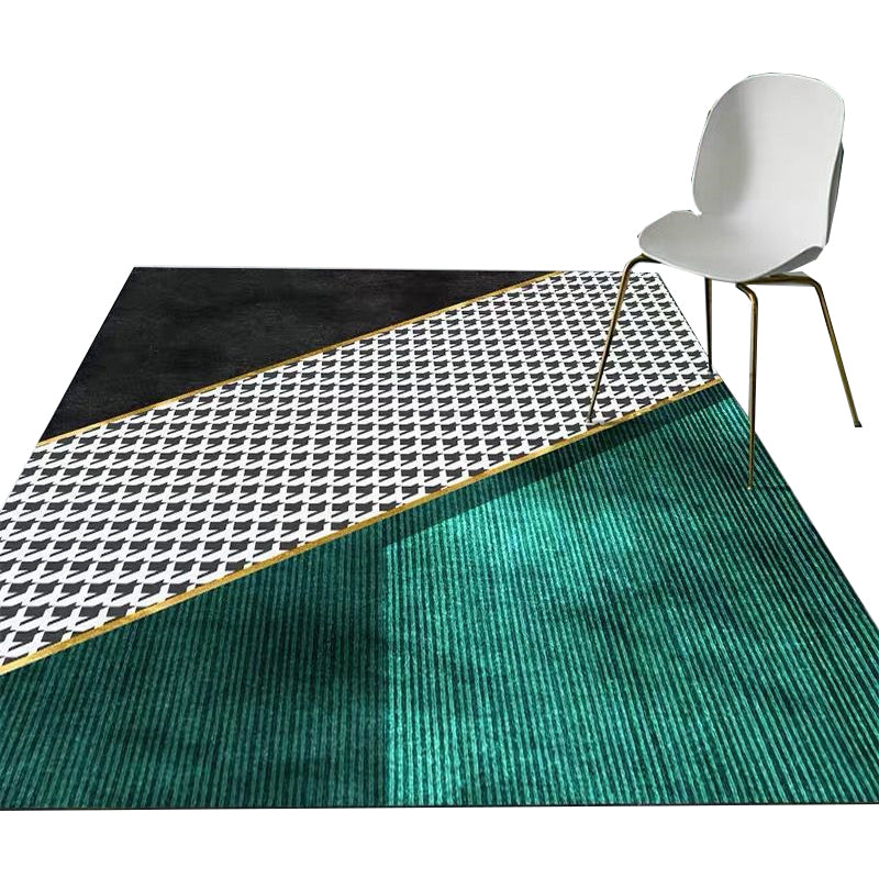 Taavita Printed Rug Multi-Colors Synthetic Rug Easy Care Machine Washable Indoor Carpet for Living Room