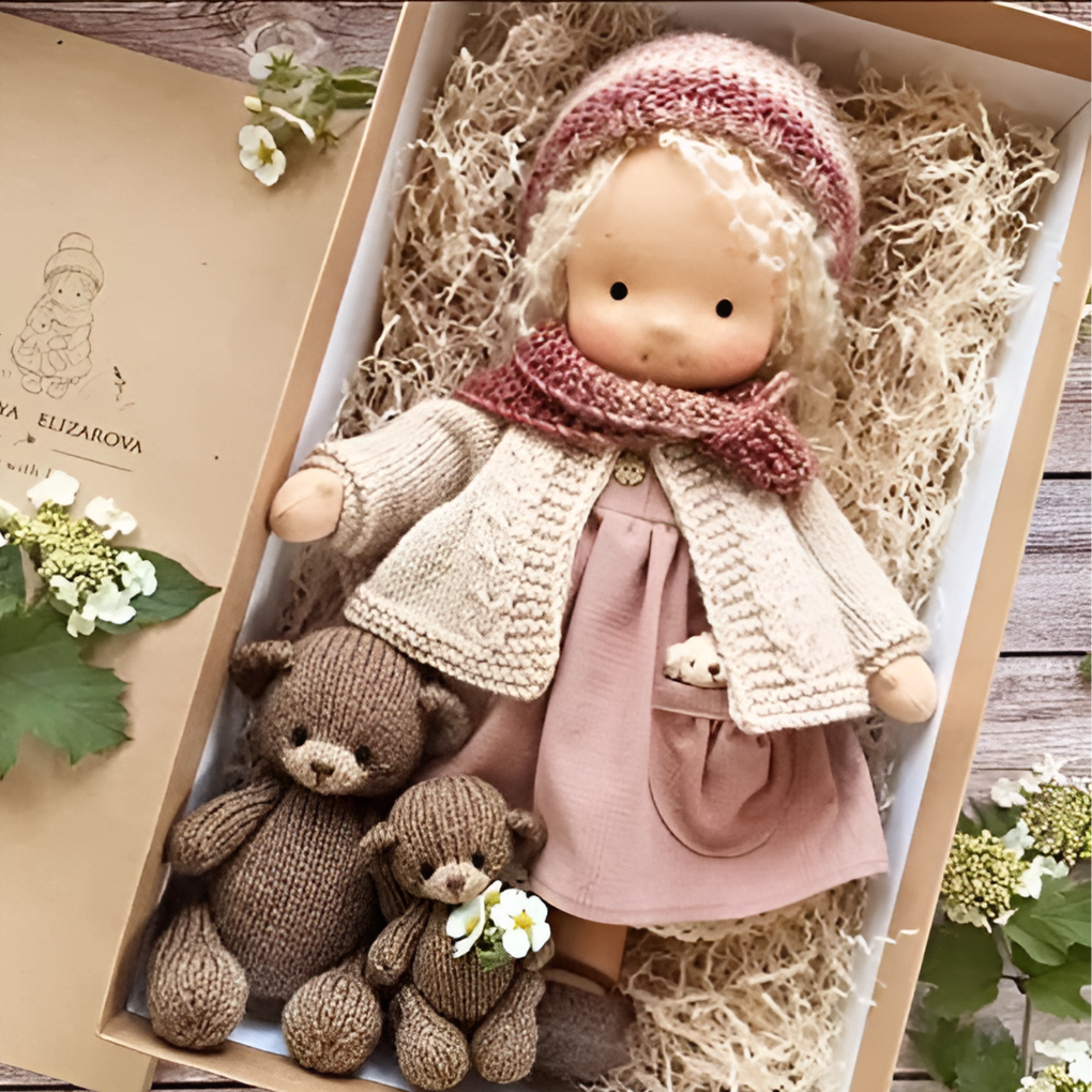 Enchanting Natural Fabric Companion Doll
