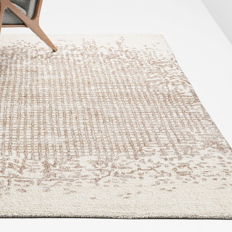 Taavita Multi Color Indoor Rug Novelty Geometric Print Decoration Rug Lamb Wool Anti-Slip Backing Pet Friendly Carpet