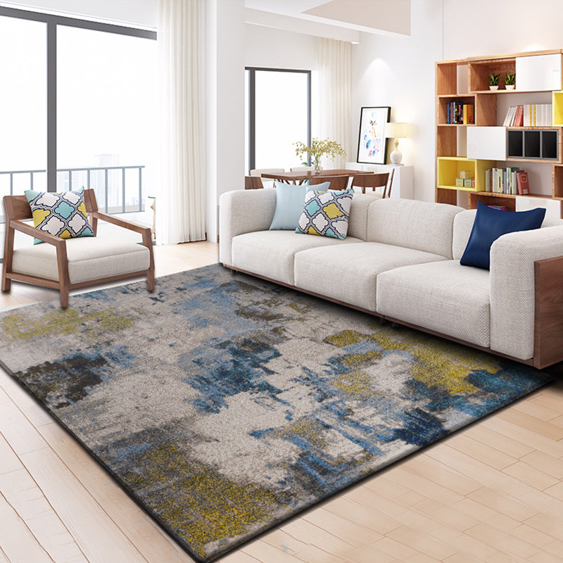 Relaxing Abstract Rug Multi Colored Synthetics Indoor Rug Non-Slip Backing Pet Friendly Area Carpet for Living Room Clearhalo 'Area Rug' 'Modern' 'Rugs' Rug' 2300363