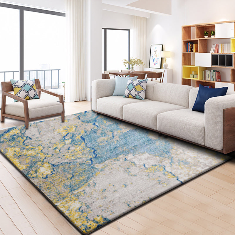 Relaxing Abstract Rug Multi Colored Synthetics Indoor Rug Non-Slip Backing Pet Friendly Area Carpet for Living Room Clearhalo 'Area Rug' 'Modern' 'Rugs' Rug' 2300367