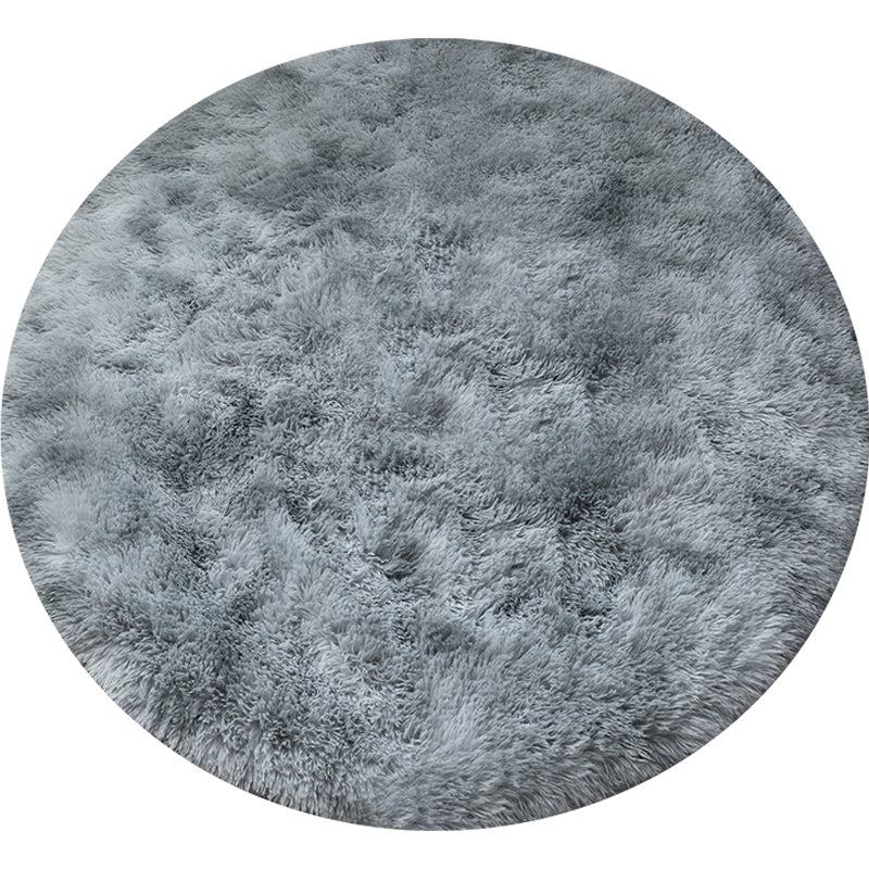 Multi-Colored Fancy Polyester Solid Colored Area Carpet with Non-Slip Backing, Pet Friendly, Easy Care Indoor Rug for Room