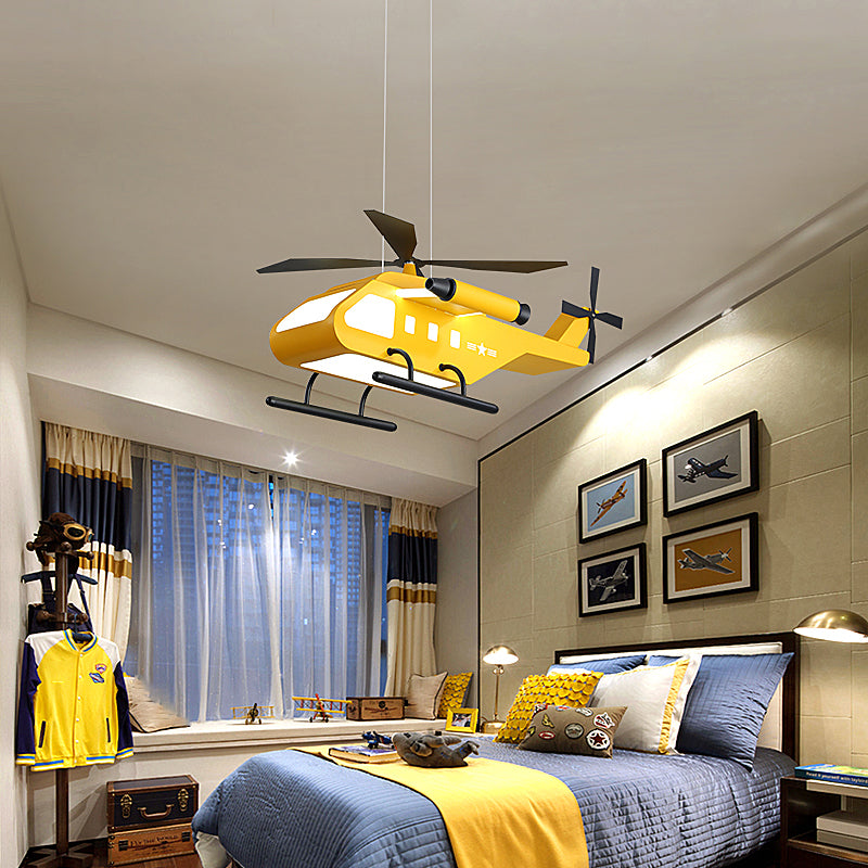 Taavita LED - Suspension Light Children's Style Metal Bedroom Chandelier Lamp with Dimmable Warm White Light and Remote Control