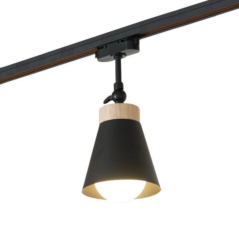 Taavita Style Semi Flush Mount Living Room Lamp with Cone Metal Shade Spotlight Track Light