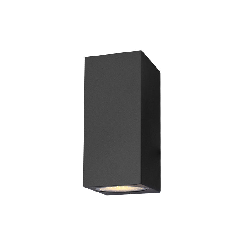 Geometrically Shaped Wall Light - Minimalist Black LED Wall-Mounted Light for Outdoor Terrace