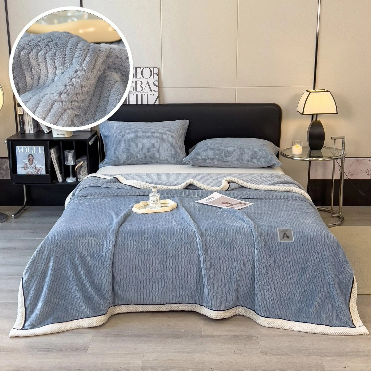 Fleece Blanket | Ultra Soft | Cozy Warmth Comfort | Synthetic Fiber