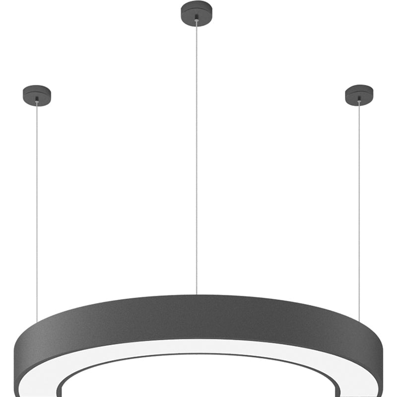 Taavita Arc LED Chandelier Light - Simple Metal Hanging Ceiling Light for Gymnasium