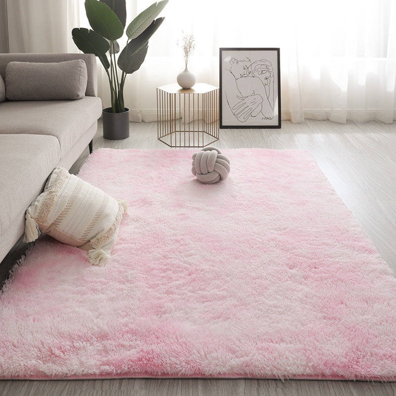 Relaxing Living Room Rug Multicolored Solid Color Indoor Rug Synthetics Anti-Slip Backing Stain-Resistant Area Carpet Clearhalo 'Area Rug' 'Casual' 'Rugs' Rug' 2374327