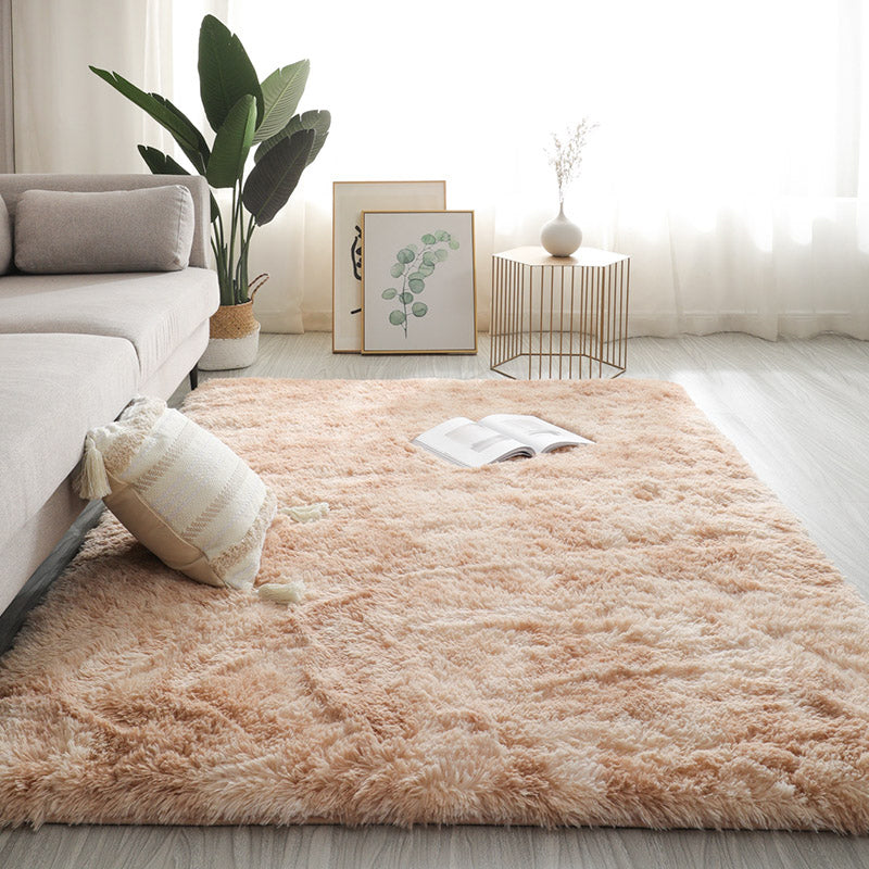 Relaxing Living Room Rug Multicolored Solid Color Indoor Rug Synthetics Anti-Slip Backing Stain-Resistant Area Carpet Blue Clearhalo 'Area Rug' 'Casual' 'Rugs' Rug' 2374324