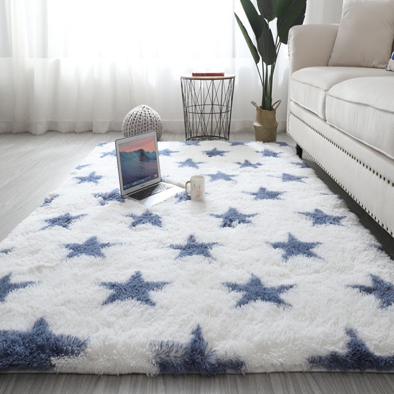 Taavita Calming Multicolored Patterned Living Room Rug Indoor Shag Non-Slip Backing Pet Friendly Area Carpet