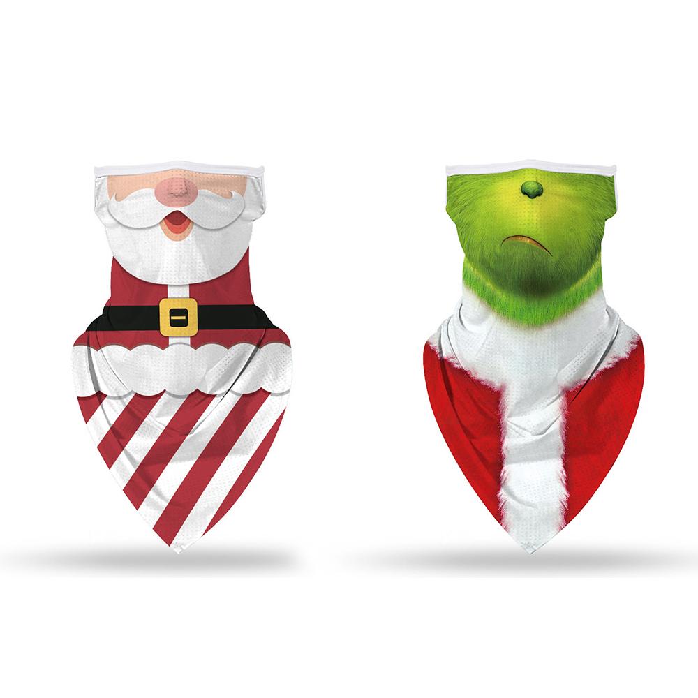 2 Pcs Funny Ugly Christmas Masks Neck Gaiters
