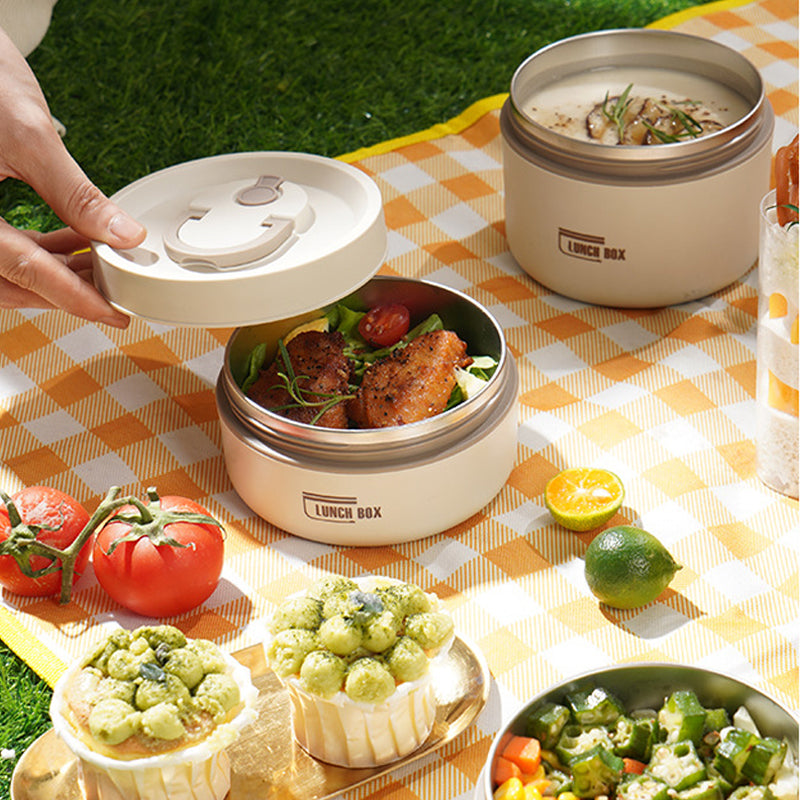 Nivaro — Insulated Stainless Steel Lunchbox with Leak-Proof Bag