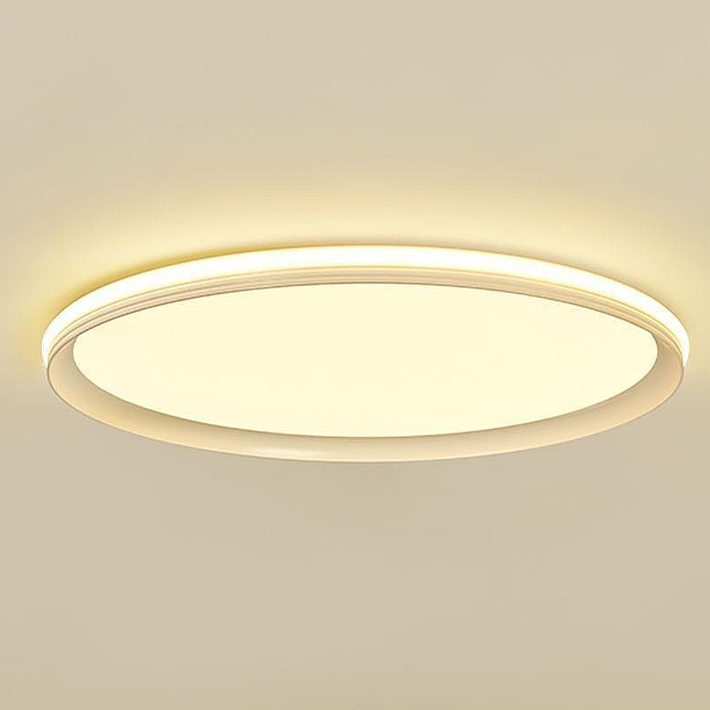 24'' Ultra Thin Round Shaped Dimmable LED Flush Mount Ceiling Lights Modern Design