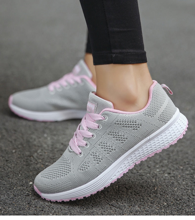 Women’s Orthopedic Sneakers | Gel Cushioning & Supportive Thick Sole | Breathable Knit Mesh | Adjustable Fit for Wide & Narrow Feet