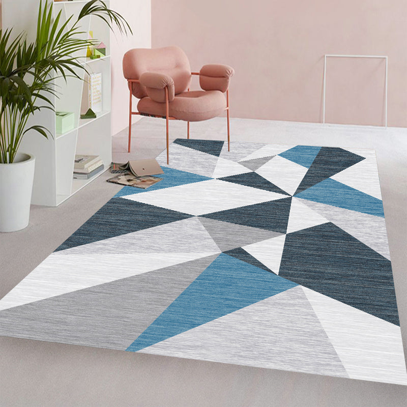 Multi Color Simple Rug Polypropylene Color Block Area Carpet Anti-Slip Backing Stain-Resistant Indoor Rug for Room Grey Clearhalo 'Area Rug' 'Rug' 2464059
